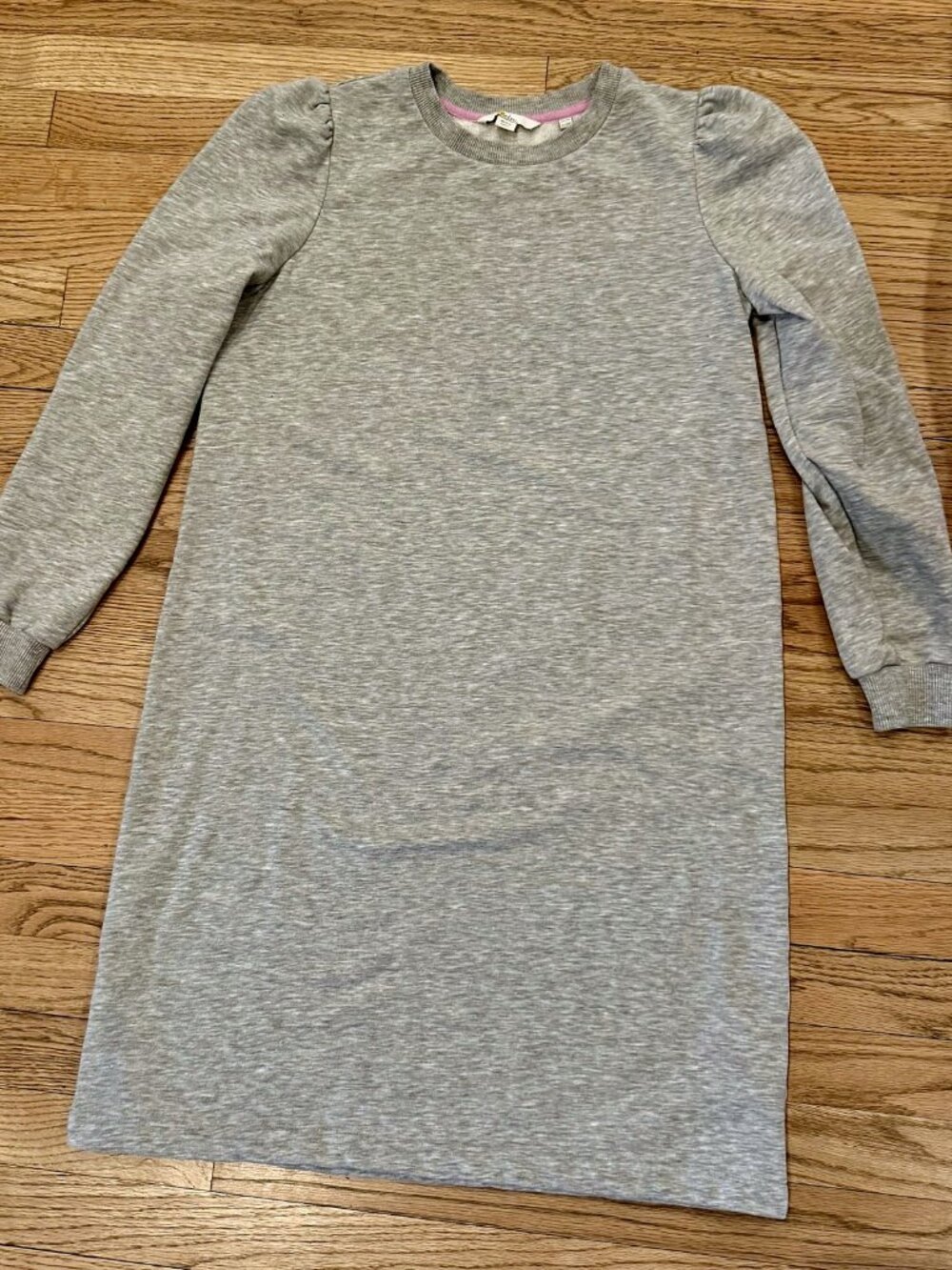 Boden Grey Puff Sleeve Sweatshirt Dress US 10